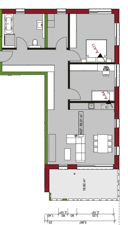 ETW Nr 5 alternativer Grundriss